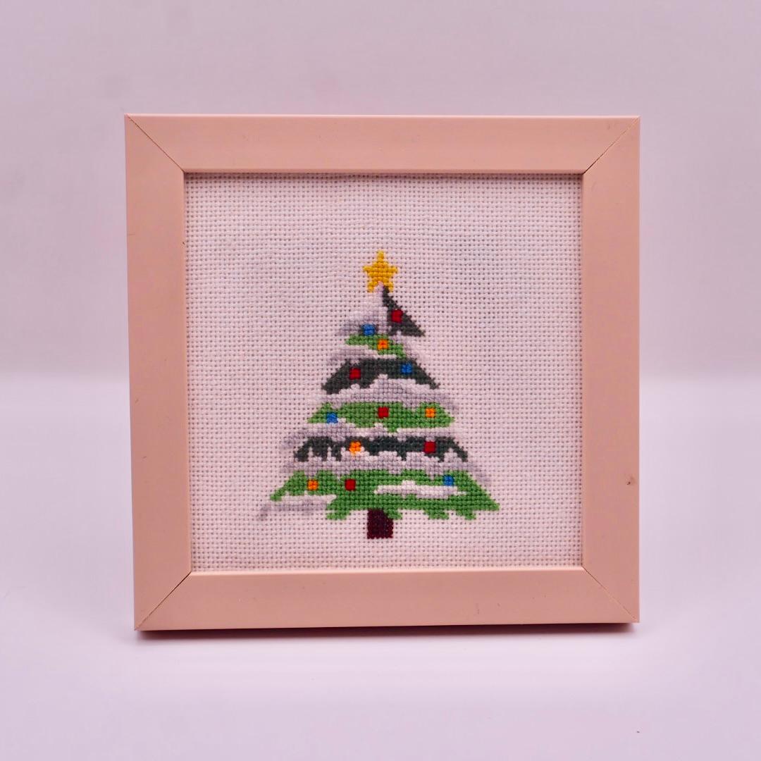 クリスマスツリー　クロスステッチ刺繍 | 2枚目